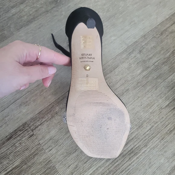 Stuart Weitzman Black Stiletto Heels - Picture 7 of 8